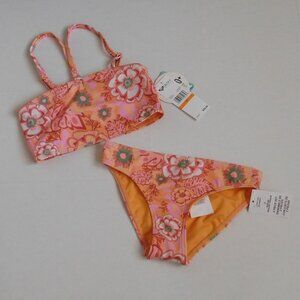 NWT 2pc Roxy Wild Flower Swimsuit sz 7